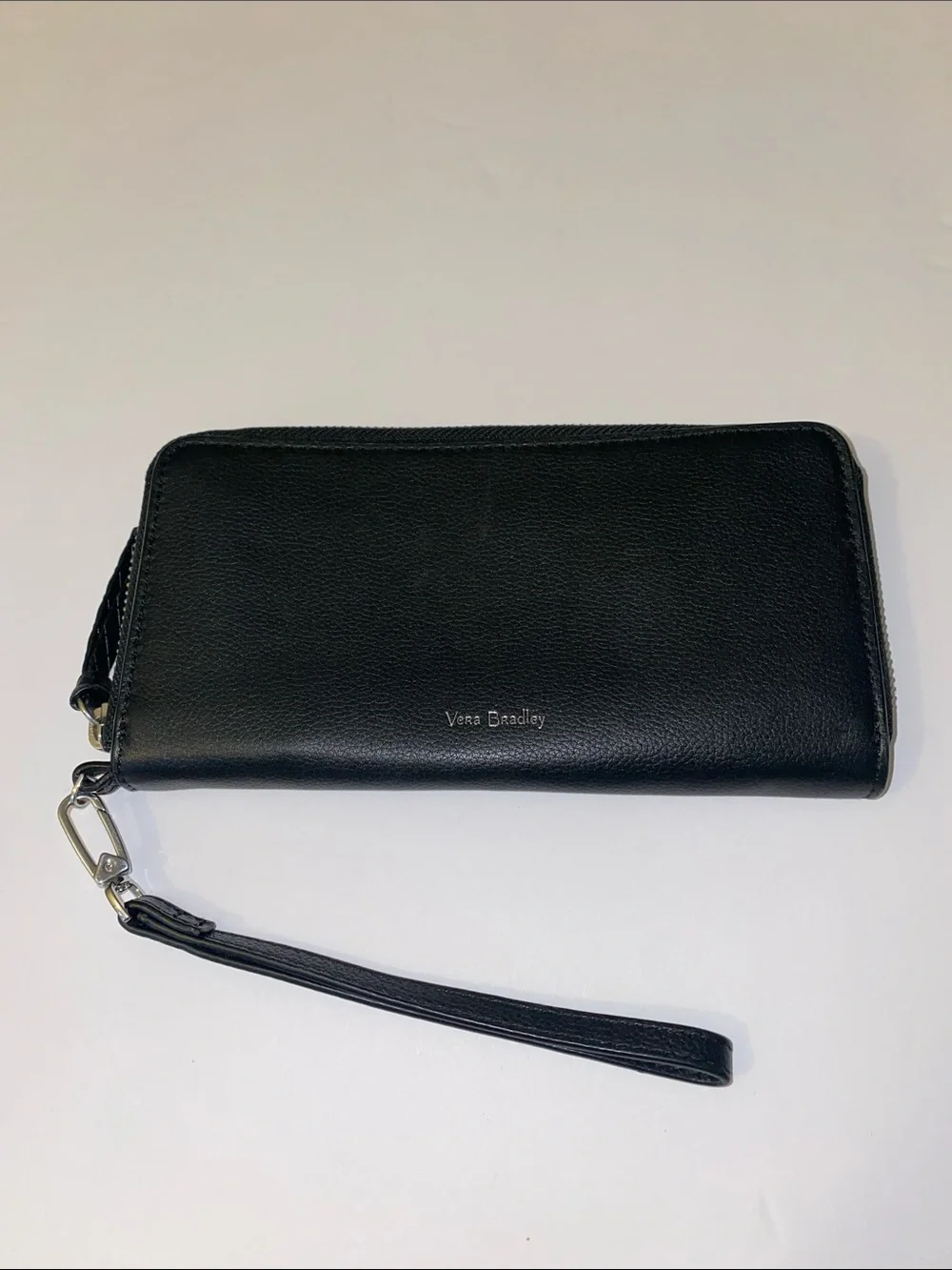 Vera Bradley Wallet Leather Sycamore Black RFID Accordion Wristlet